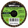 Forney Quick Change Flap Disc, 80 Grit, 2 in 71979